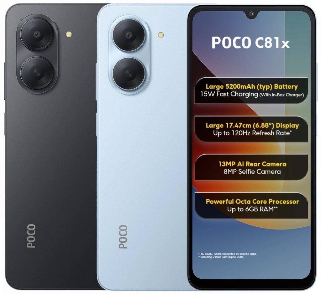 POCO C81x ve C81: Bütçe Dostu HyperOS 3 İçeren Yeni Modellerin Özellikleri