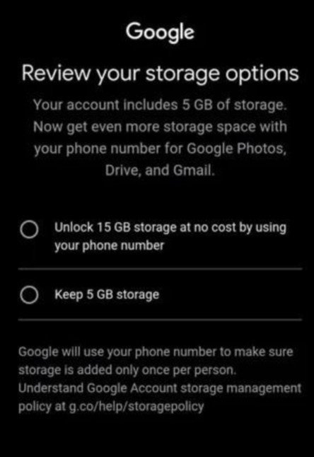 Google'ın Ücretsiz Depolama Politikasında Değişiklikle İlgili Güncel Görünüm