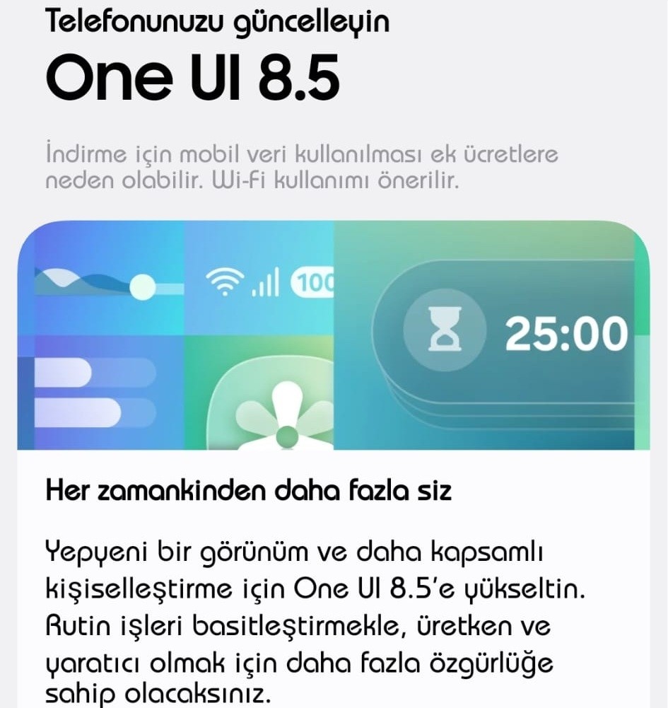 One UI 8.5 Güncellemesi Türkiye’ye Geldi: S23 FE ve Tablet Serileri Başlangıçta